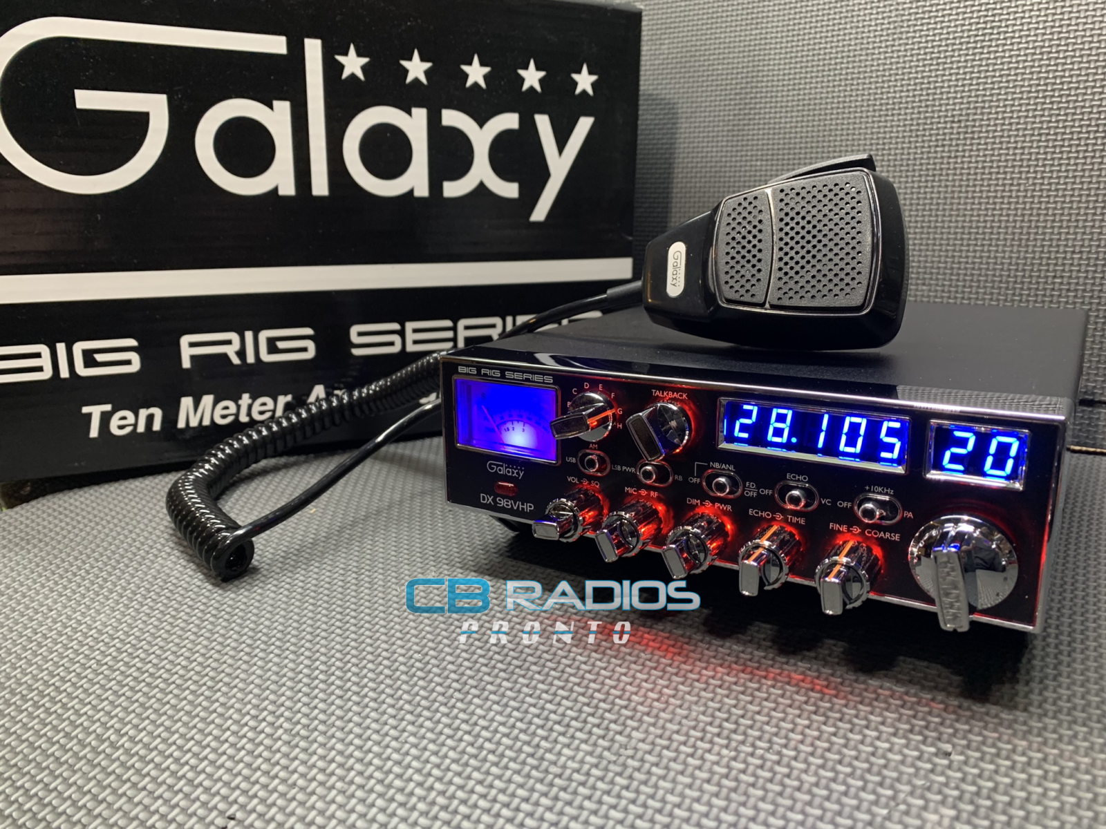 máquina tal vez promedio Galaxy DX-98VHP 10 Meter Amatuer Radio w/ SSB – RadiosPRONTO